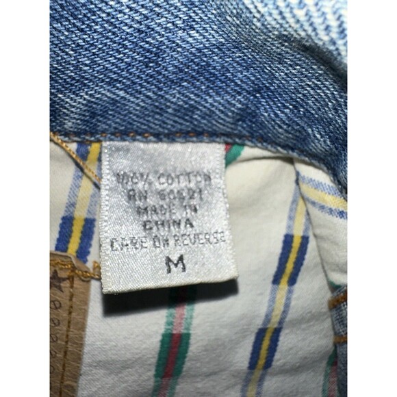 Bon Jour Jacket Men’s Medium Blue Rancher Denim Jean Coat 90s Clean Y2K Rare - Picture 6 of 10